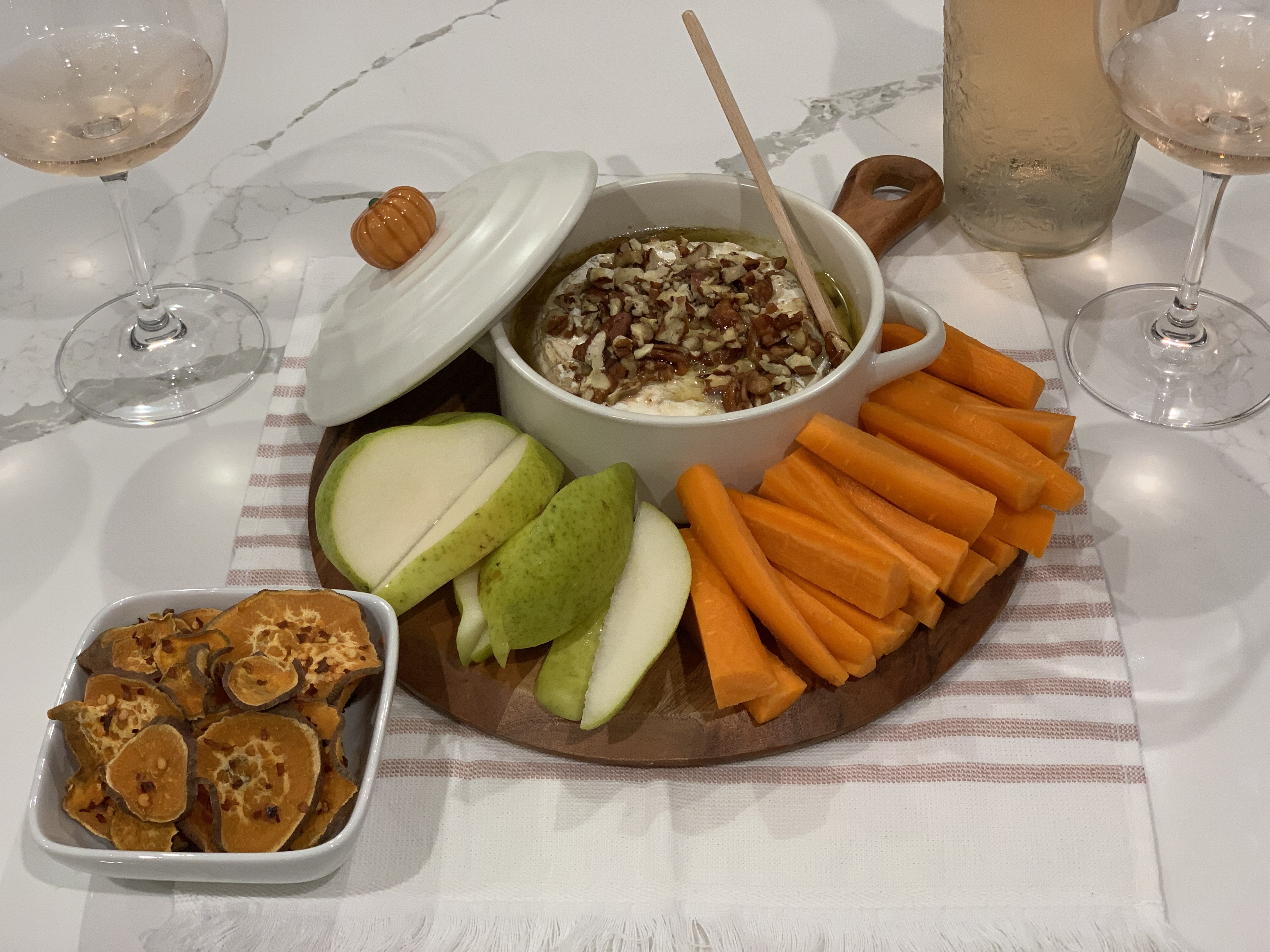 Maple Pecan Baked Brie