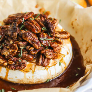 Maple Pecan Baked Brie